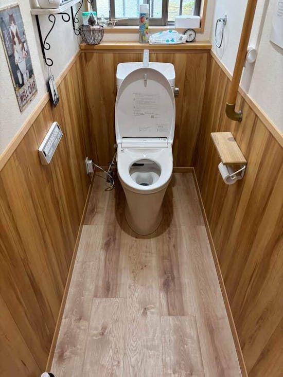 工事後 茨城県笠間市のお客様のトイレ+浴室混合栓交換工事