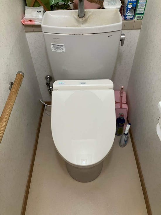 工事後　群馬県前橋市のお客様のウオシュレット交換工事  