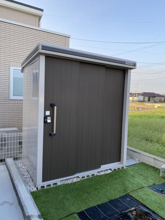 工事後　行橋市のお客様の物置・倉庫工事