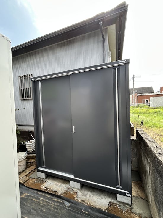 工事後　銚子市のお客様の物置・倉庫工事