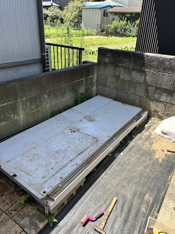 銚子市のお客様の物置・倉庫工事　具体的な工事内容1