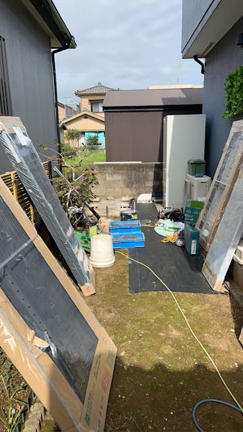 銚子市のお客様の物置・倉庫工事　具体的な工事内容2