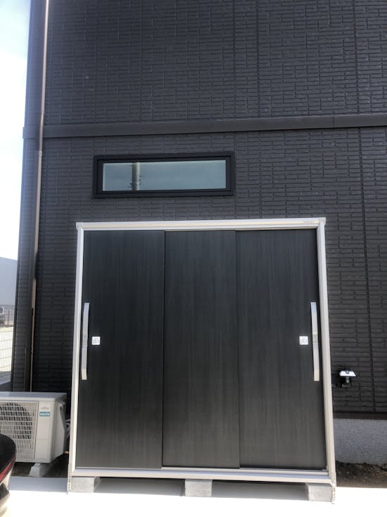 工事後　三郷市のお客様の物置・倉庫工事