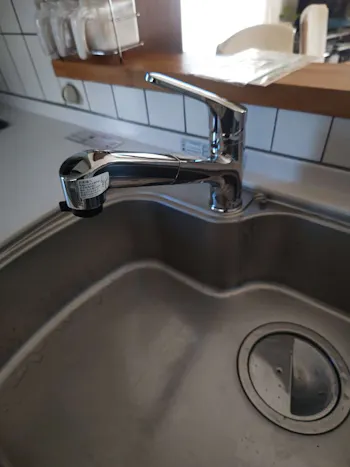 福島県いわき市のお客様のキッチン混合栓交換工事