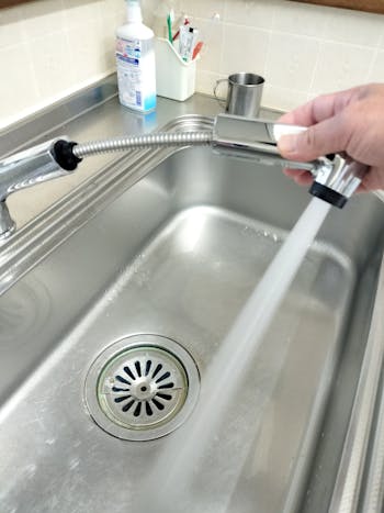 前橋市のお客様のキッチン混合栓取付工事　具体的な工事内容2