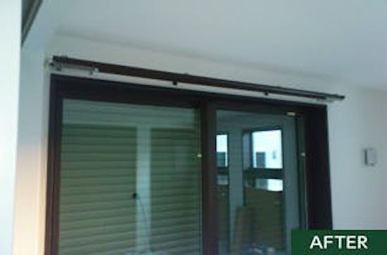 工事後 東京都のお客様のカーテンレール取付工事
