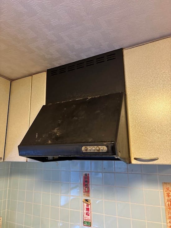 工事前　群馬県前橋市のお客様のレンジフード・ビルトインコンロ交換工事