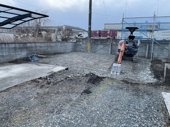 大崎市のお客様のカーポート設置・駐車場土間打ち工事　具体的な工事内容2