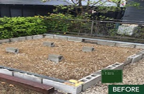 工事前 三重県のお客様のミニハウス工事