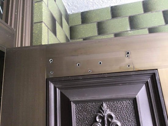 工事前　東京都青梅市のお客様のドアクローザー交換工事