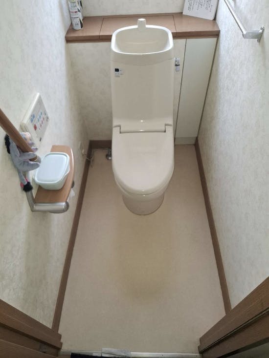 工事前　宮城県大崎市のお客様のトイレ床交換工事