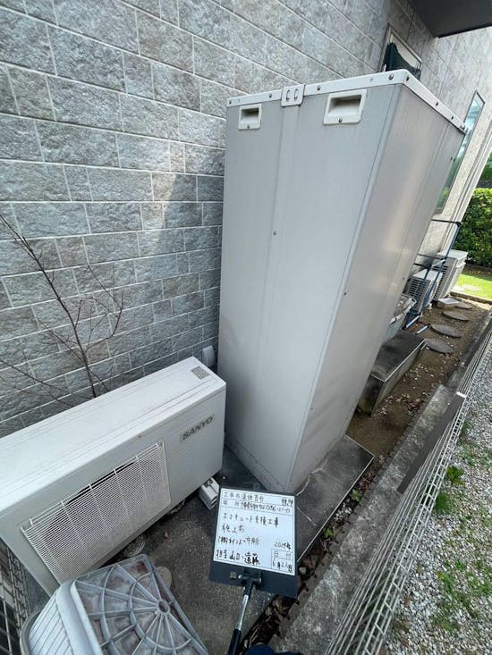 工事前 千葉県市原市のお客様の給湯省エネ2024 エコキュート交換工事