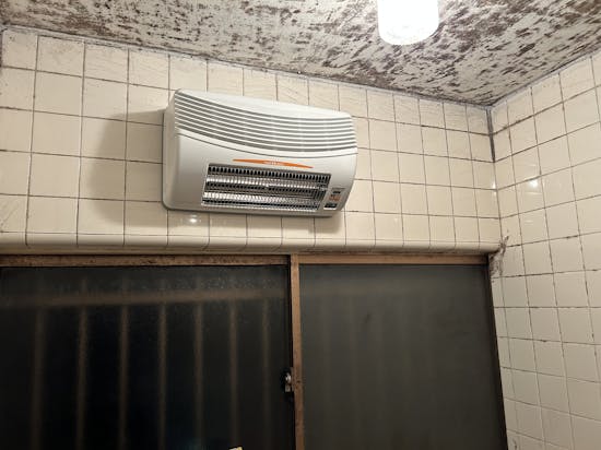 工事後　鶴ヶ島市のお客様の浴室換気暖房機新設工事