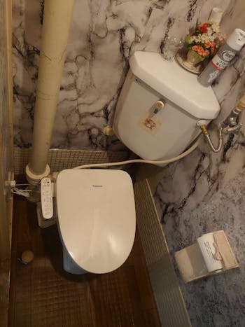 愛知県名古屋市のお客様のウォシュレット交換工事