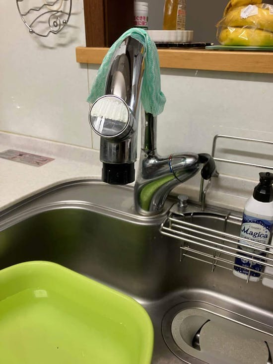 工事前　群馬県前橋市のお客様のキッチンワンホール水栓交換工事