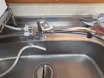 栃木県宇都宮市のお客様のキッチン水栓工事