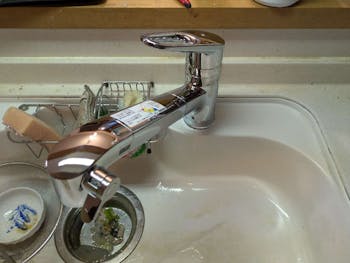 静岡県浜松市のお客様のキッチン混合水栓交換工事