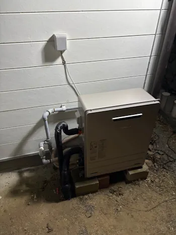 群馬県桐生市のお客様のガス給湯器工事