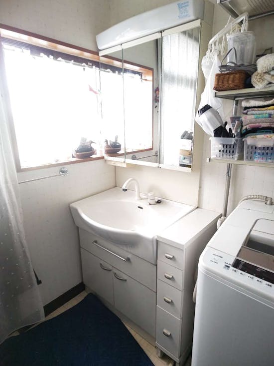 工事前　福島県いわき市のお客様の洗面化粧台工事