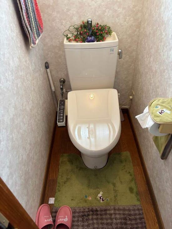 工事後　茨城県北茨城市のお客様のトイレ便座交換工事