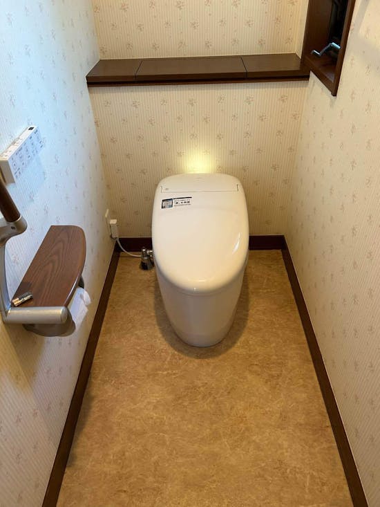 工事後　東京都八王子市のお客様のウオシュレット交換工事  