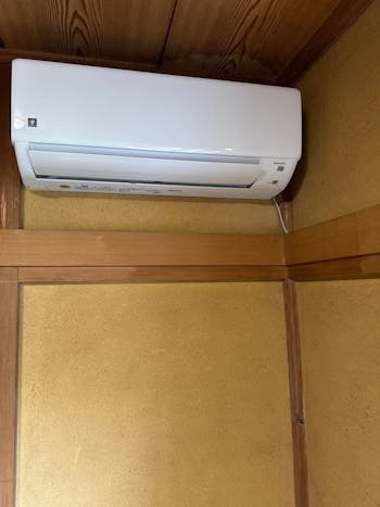 栃木県宇都宮市のお客様のエアコン取付工事
