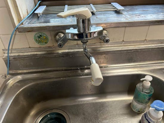 工事前　東京都八王子市のお客様のキッチン水栓交換工事