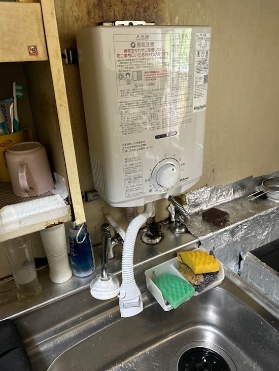 工事後　宮城県多賀城市のお客様のガス瞬間湯沸し器取付工事