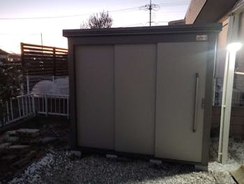 群馬県佐波郡玉村町のお客様の物置設置工事