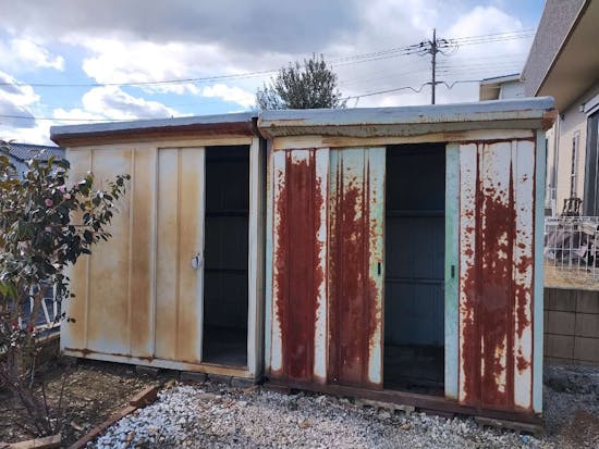 工事前　群馬県佐波郡玉村町のお客様の物置設置工事