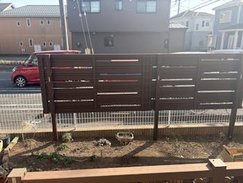 埼玉県のお客様のフェンス設置工事