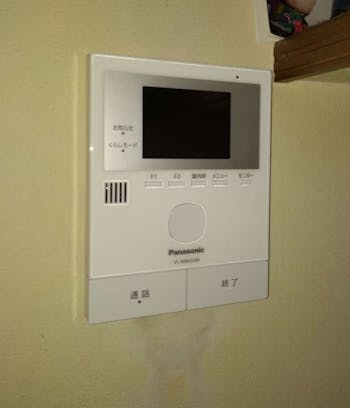 東京都福生市のお客様のTVドアホン交換工事