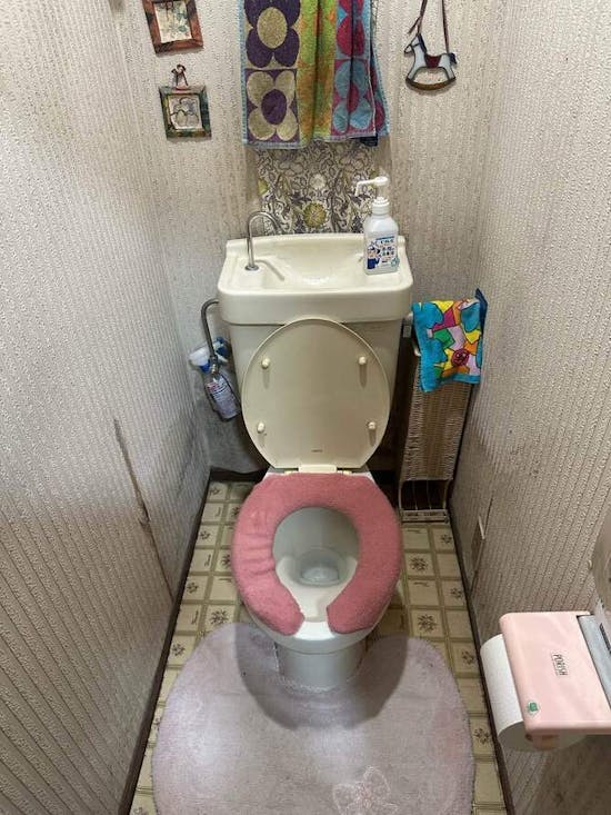 工事前　神奈川県厚木市のお客様のトイレ交換工事