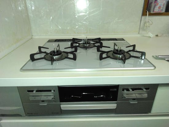 工事後 神奈川県大和市のお客様のビルトインコンロ交換工事