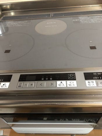 桑名市のお客様のビルトインコンロ交換工事　具体的な工事内容1