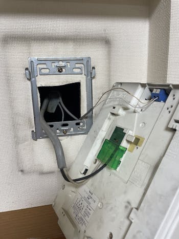 千葉県のお客様のTVドアホン交換工事　具体的な工事内容3