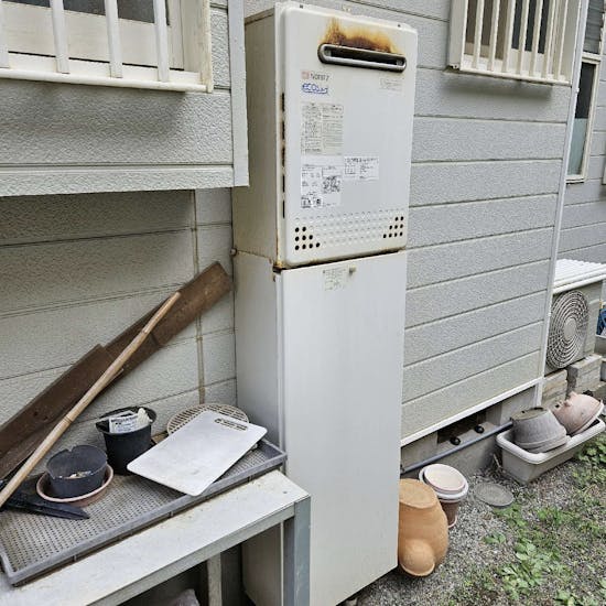 工事前　神奈川県三浦市のお客様のガス給湯器交換工事 