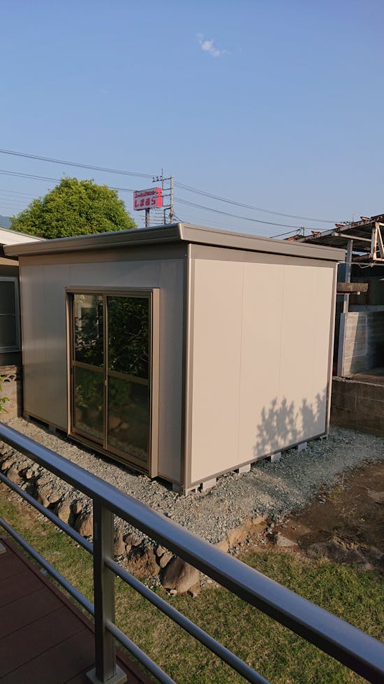 工事後　南巨摩郡富士川町のお客様の物置工事