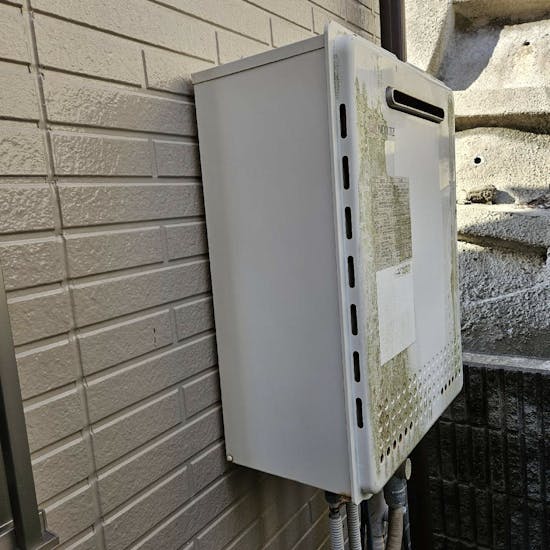 工事前　神奈川県横須賀市のお客様のウルトラフィンバブル給湯器交換工事