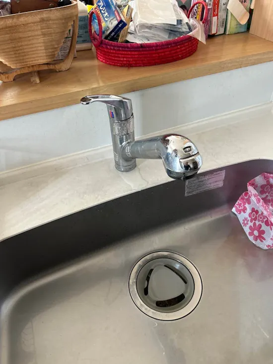 工事前　宮城県仙台市のお客様のキッチン水栓交換工事