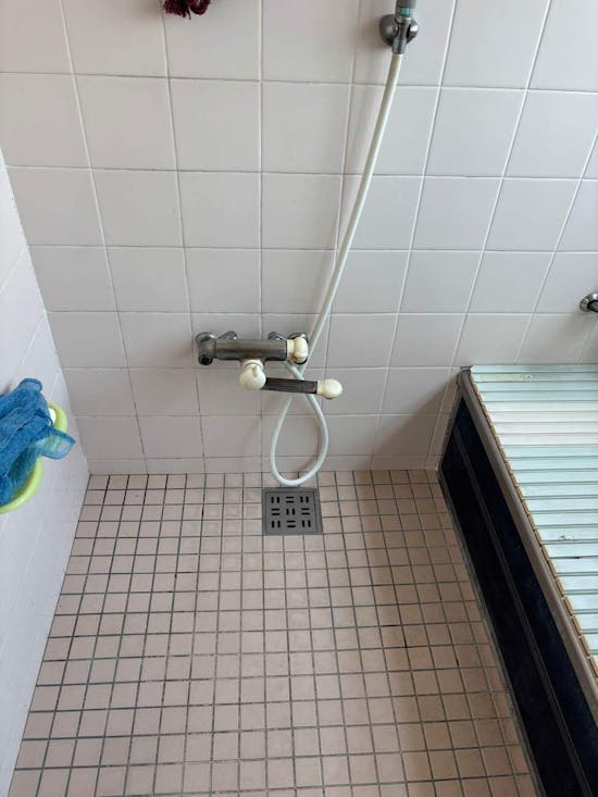 工事前　茨城県北茨城市のお客様のシャワー水栓交換工事