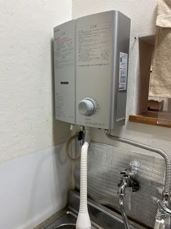 愛知県岡崎市のお客様のガス瞬間湯沸かし器交換工事