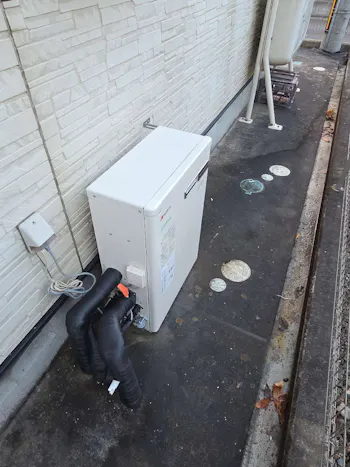 福島県西白河郡のお客様の石油給湯器交換工事