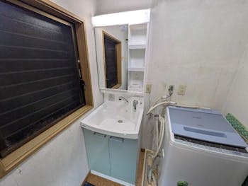 静岡県御殿場市のお客様の洗面化粧台交換工事