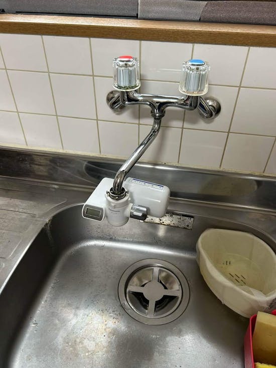 工事前　東京都八王子市のお客様の混合栓交換工事 