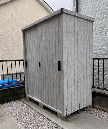 川越市のお客様の物置・倉庫工事　具体的な工事内容1