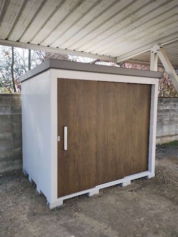 群馬県伊勢崎市のお客様の物置設置工事