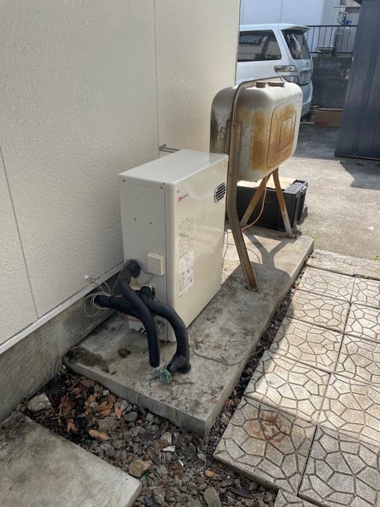 工事後　山梨県都留市のお客様の石油給湯器工事