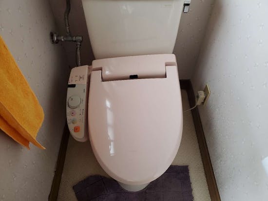 工事前　栃木県宇都宮市のお客様のトイレ便座交換工事