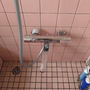 富士市のお客様の浴室混合栓交換工事